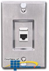 Siemon MAX Series Stainless Steel Wall Phone Faceplate.. - MX-WP-U3-SS - TelephoneStuff.com