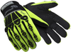 Hexarmor Chrome Series 4026 Yellow 8 Superfabric/Synthetic Leather Mechanic's Gloves - PVC Knuckles & Dotted Palm & Fingers Coating - 4026 SZ 8 -- 4026 SZ 8
