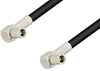SMB Plug Right Angle to SMB Plug Right Angle Cable 36 Inch Length Using PE-C195 Coax - PE39120-36 - Pasternack