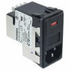 AC Power Entry Modules 10A SINGLE FUSE SNAP IN MOUNT -- 793-PS00XSSXA - Image