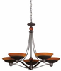 29465-BZ Mid. Chandeliers-Glass Up - 487811 - Capital Lighting, Inc.
