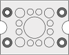KEL-DPZ Multi-Membrane Cable Entry Plates- with High Cable Density / up to IP66 / UL Type 12 - 43794 - icotek Corp