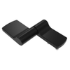 Constant Torque Hinge, Asymmetric, Forward Torque 0.68 N-m , Reverse Torque 0.41 N-m , Threadstud and Nut, Zinc Alloy, Black - ST-8A1-60FA-50 - Southco