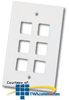 Legrand - On-Q 6 Port ValuePort Wall Plate (Pkg of 25) - 364403-0X - TelephoneStuff.com