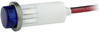 Panel Indicator, Blue, 125Vac, Wire Lead; Led Color Vcc (Visual Communications Company) - 62AC9614 - Newark, An Avnet Company