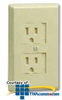 Leviton Child-Resistant Wallplate - 88002 - TelephoneStuff.com