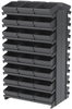 Akro-Mils 800 lb Gray Powder Coated Steel 16 ga Double Sided Fixed Rack - 36 3/4 in Overall Length - 48 Bins - Bins Included - APRD112 GREY - APRD112 GREY - R. S. Hughes Company, Inc.