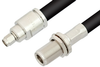 SMA Male to N Female Bulkhead Cable 24 Inch Length Using RG214 Coax - PE33481-24 - Pasternack