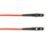 1-m, MTRJ - MTRJ, 50-Micron, Multimode, Plenum, Red Fiber Optic Cable -- FOCMP50-001M-MTMT-RD - Image