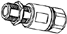 Type N-Corg. Bulkhead Jack - S2PNF-BH - Amphenol RF