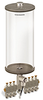 Clear View Multiple Feed Electro Lubricator, 1 gal Acrylic Reservoir, 7 Feeds, 1/8