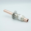 Power Feedthrough, 8000 Volts, 1 Tube, 0.75″ Copper Conductor, 2.16″ QF / KF Flange - A0219-1-QF - MPF Products, INC.