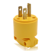 3-Prong Straight Plug, 15 Amp 125 Volt 5-15P Yellow - 4508 - Suzhou Ele Mfg Co., Ltd.