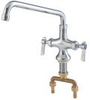 Lead Free Deck Mount Double Pantry Faucet with 12 IN Swivel Spout - 0239826 - Watts