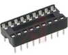 Socket, DIP;Dual Leaf;18 Pos.;0.100In.cen.;Thru Hole;0.300In.;Phosphor Bronze - 70042909 - Allied Electronics, Inc.