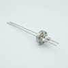 Power Feedthrough, 5000 Volts, 15 Amps, 2 Pins, 0.094″ Nickel Conductors, 1.33″ Conflat Flange - A0275-2-CF - MPF Products, INC.