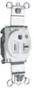Duplex/Single Receptacle -- TR-8301W - Image