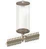 Clear View Multiple Feed Manual Lubricator, 1 gal Acrylic Reservoir, 18 Feeds, 1/8