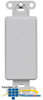 Leviton Decora Standard Size Plastic Wallplate Filler.. - 80414 - TelephoneStuff.com