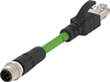 Sensor Cord, 4P M12 Plug-Rj45 Plug, 5M; Connector Type A Te Connectivity - 57AJ9048 - Newark, An Avnet Company