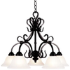 245-BK Mid. Chandeliers-Glass Down - 494849 - Capital Lighting, Inc.