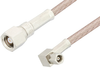 SMC Plug to SMC Plug Right Angle Cable 24 Inch Length Using RG316-DS Coax, RoHS - PE34518LF-24 - Pasternack