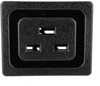 IEC 60320 C19 Snap-in AC Power Outlet with 0.187