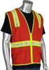 PIP 300-1000 Red 2XL Polyester Mesh High-Visibility & Reflective Vest - 4 Pockets - Fits 54.3 in Chest - 29 in Length - 616314-18384 - 616314-18384 - R. S. Hughes Company, Inc.