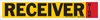 Brady B-946 Black / Red on Yellow Vinyl Self-Adhesive Pipe Marker - 4 in Height - 24 in Length - Printed Msg = RECEIVER - 90345 -- 754476-90345