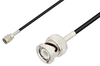 Reverse Polarity SMA Male to BNC Male Cable 12 Inch Length Using RG174 Coax - PE3C3332-12 - Pasternack