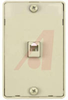QUICK MOUNT WALL PHONE JACK, 4 CONDUCTOR, IVORY - 70159818 - Allied Electronics, Inc.