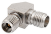 Miter RA 2.92mm Female (Jack) to 2.92mm Female (Jack) Adapter, Passivated Stainless Steel Body, 1.25 VSWR - FMAD1219 - Fairview Microwave Inc.
