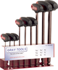 9 Pieces SAE Ball T-Handle S2 Hex Key Set -- SCD2009 - Image