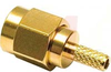 RF Connector; Straight Crimp ; Brass; Gold; 12.4 GHz; RG-174/U, 188A/U, 316/U - 70209868 - Allied Electronics, Inc.