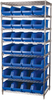 Shelving, Wire Shelving Kit, 24x36x74, 28 Bins - AWS24360284B - Akro-Mils, Inc.