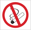 Brady B-302 Polyester Rectangle White Smoking Not Permitted Sign - 7 in Width x 7 in Height - Laminated - 88520 - 754476-88520 - R. S. Hughes Company, Inc.