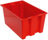 Genuine Stack & Nest Tote Bin, Red; Bin Colour Quantum Storage - 44AC7548 - Newark, An Avnet Company