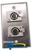 Astatic 3-Pin Connector Wall Plate - 40-347 - TelephoneStuff.com