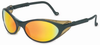 Uvex Bandit Safety Glasses > FRAME - Black > LENS - Red mirror, Ultra-dura > UOM - Each - S1607 - State Safety & Compliance