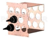 8 Port, Modular, Coaxial, Grounded, Entry Bulkhead Panel -- 8PB-M - Image