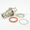 Bulkhead BNC Female (Jack) to BNC Female (Jack) Adapter, Nickel Plated Brass Body, High Temp, 1.2 VSWR - SM3422 - Fairview Microwave Inc.