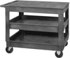 Polymer Utility Flat Top Cart, 3Shelves; Height Quantum Storage - 42AC5279 - Newark, An Avnet Company