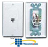 Leviton Decora Modular Wall Jack - Carded Unit Pack - C2449 - TelephoneStuff.com