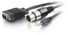 6ft RapidRun&reg; HD15 + 3.5mm + XLR (Female) Balanced Audio Flying Lead - 2212-42347-006 - Quiktron, Inc.