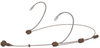 Dual Hook Miniature Headset Mic (Unidirectional, Cocoa) - 80449 - TMP Pro Distribution