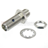 SMA Female (Jack) to SMA Female (Jack) Bulkhead Adapter, Passivated Stainless Steel Body, 1.2 VSWR - SM4955A - Fairview Microwave Inc.
