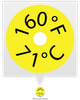 SL160F 71C TEMPERATURE SENSOR LABEL - SL160F - Telatemp Corporation