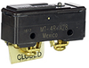 MICRO SWITCH MT Series Standard Basic Switch, Single Pole Double Throw Circuitry, 10 A at 125 Vdc/Vac (non-polarized), Pin Plunger Actuator, 3,34 N to 5,00 N [12 oz to 18 oz] Maximum Operating Force, - MT-4R-A28 - Honeywell Sensing & IoT