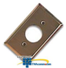 Leviton Metal 1 Gang Single Receptacle Wallplate - 83004 - TelephoneStuff.com