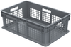Container, Straight Wall Container, MeshSolid -- 37678GREY - Image